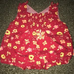 Baby blouse like onesie